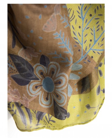 Палантин Женский SN40-FL.DE.FEE/CITRON